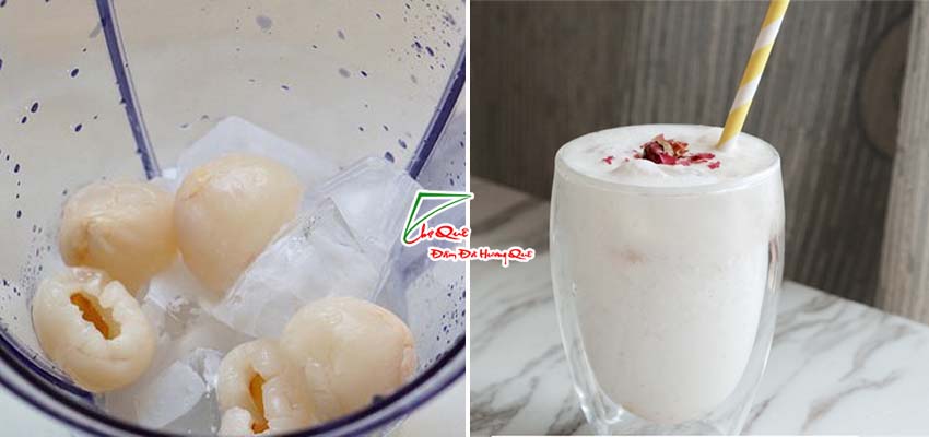 Nước cốt dừa vải m&aacute;t lạnh